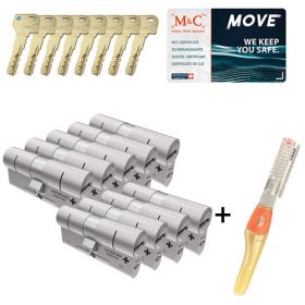 M&C Move SKG3 - 9 cilinders met 8 sleutels