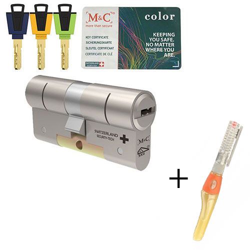 warm Civiel knecht M&C Color+ SKG3 - 1 cilinder met 3 sleutels