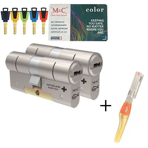 Color+ - 2 cilinders met sleutels